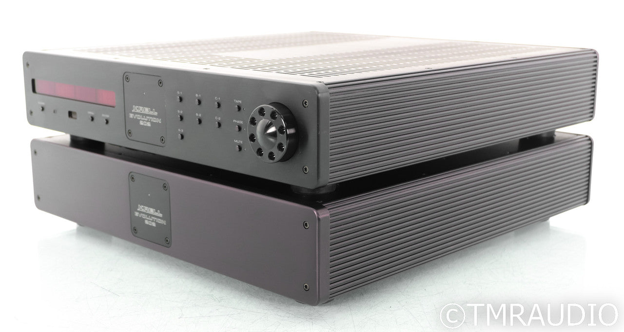 Krell EVO-202 Stereo Preamplifier w/ Power Supply; Remote; Black; Evolution