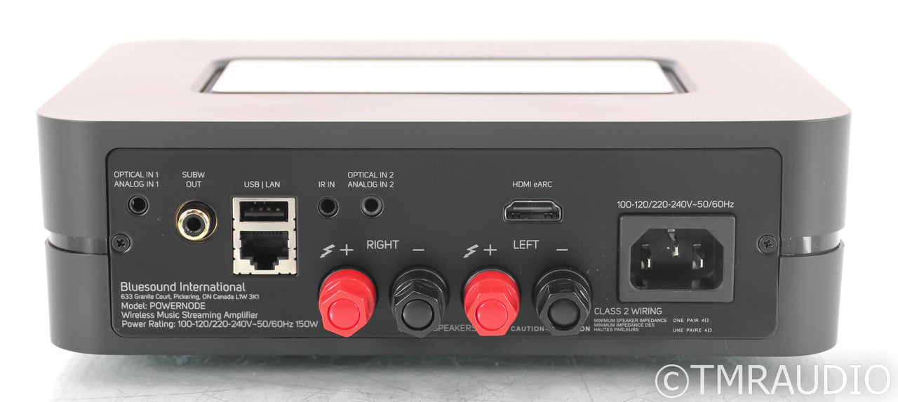 Bluesound POWERNODE Wireless Streaming Amplifier; Black; Newest Model (Open Box)