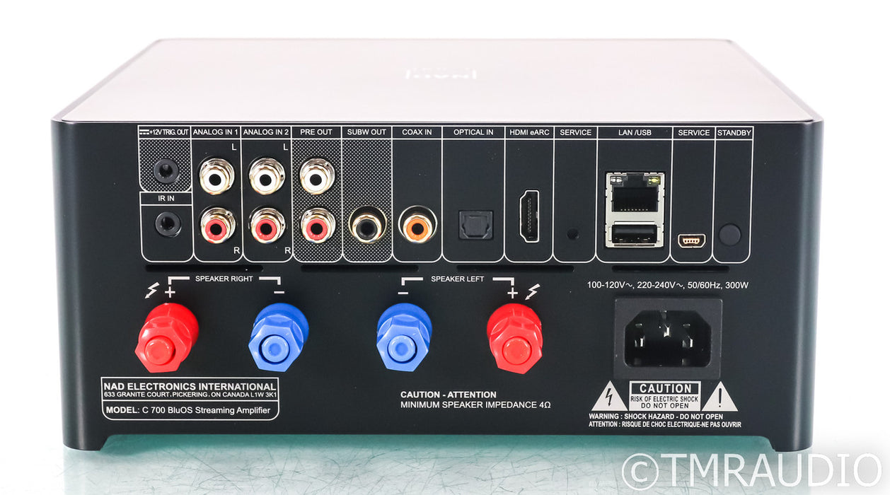 NAD C 700 BluOS Streaming Amplifier; C700 (Open Box)