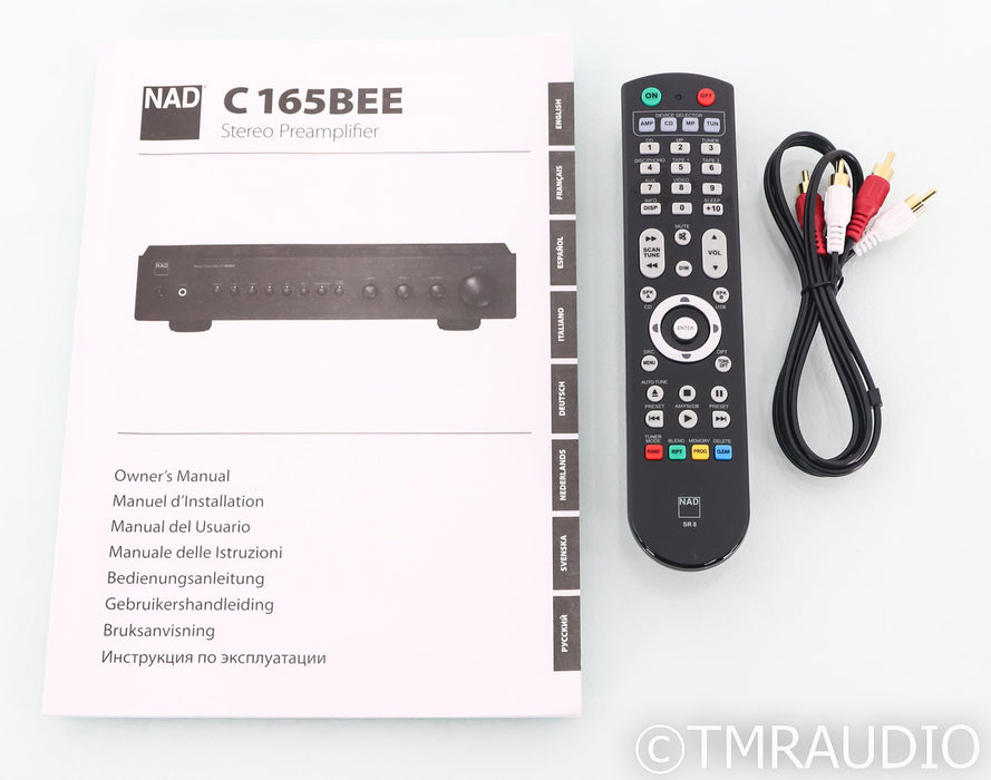 NAD C 165BEE Stereo Preamplifier; Remote; MM / MC Phono; C156BEE (Open Box)