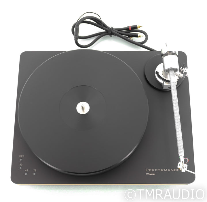 Clearaudio Performance DC Wood Turntable; Black; Satisfy Carbon (Open Box)