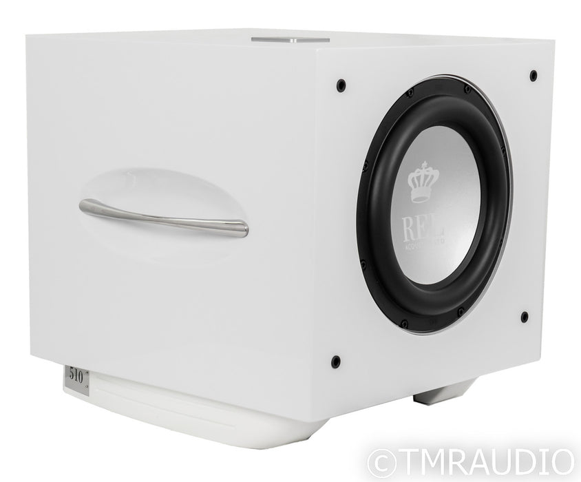 REL S/510 10" Powered Subwoofer; Piano White (Open Box)