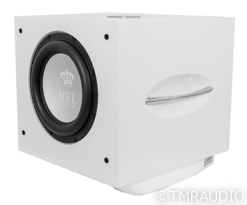 REL S/510 10" Powered Subwoofer; Piano White (Open Box)