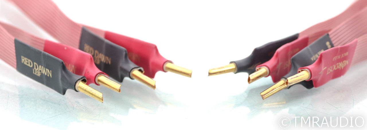 Norost Red Dawn Flatline Speaker Cables; 2m Pair