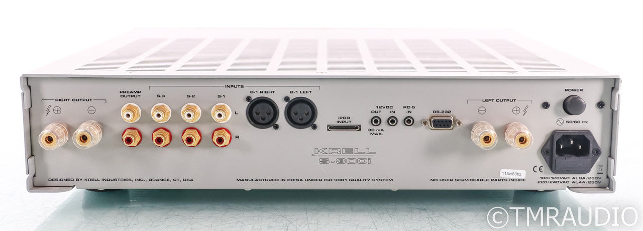 Krell S-300i Stereo Integrated Amplifier; Silver; Remote