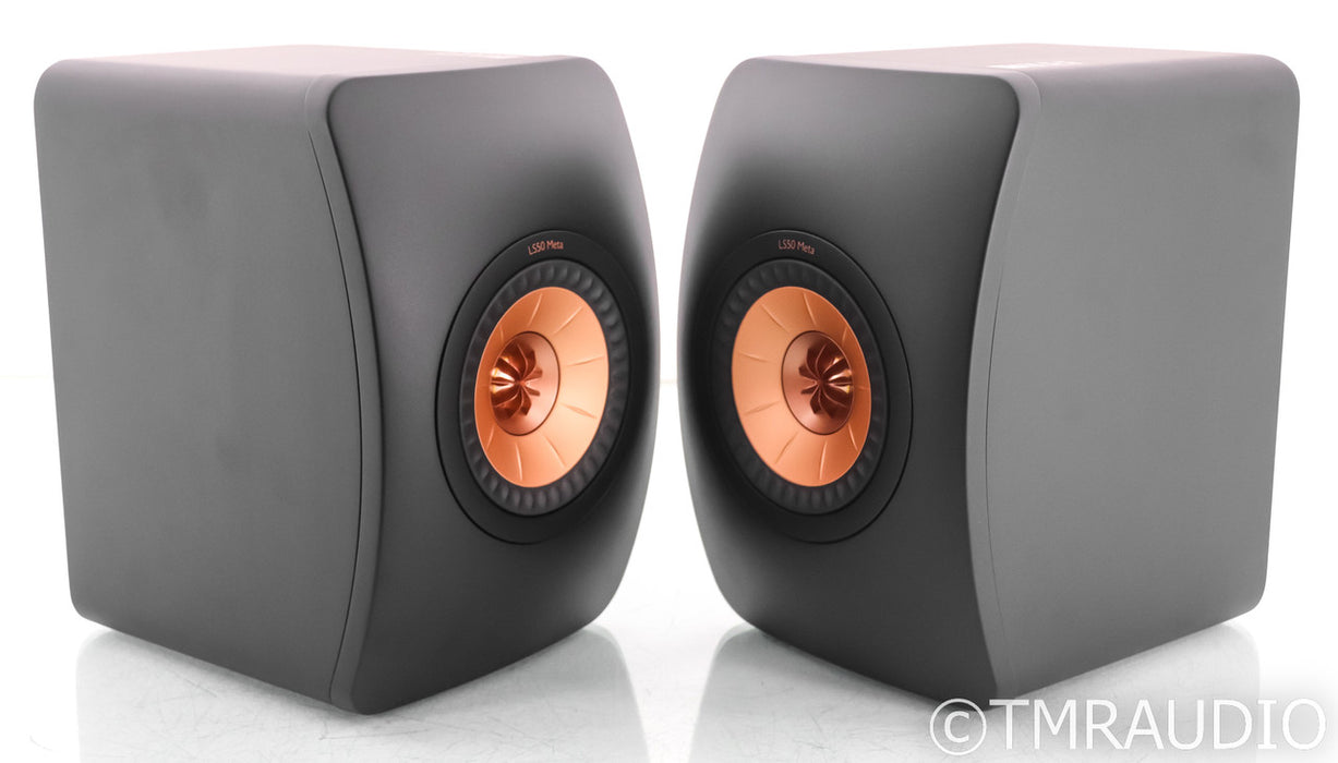 KEF LS50 Meta Bookshelf Speakers; Black Pair; LS-50
