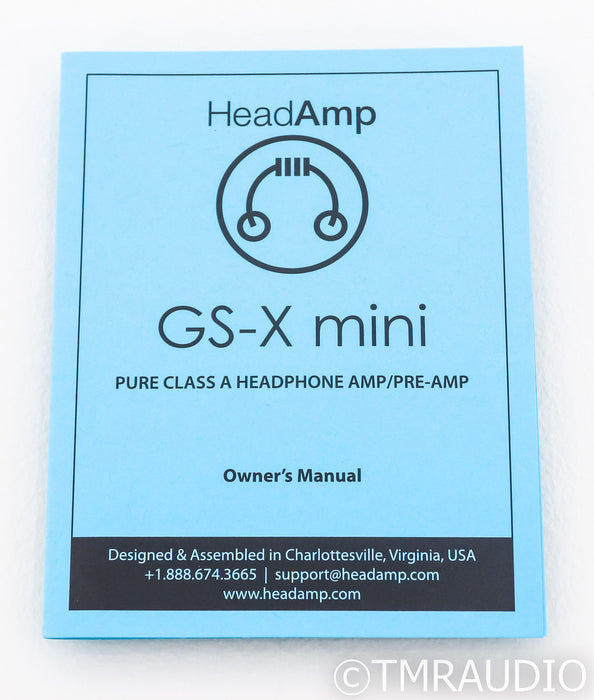 Headamp GS-X Mini Balanced Headphone Amplifier / Preamp; GSX