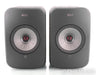 KEF LSX Wireless Powered Bookshelf Speakers; Black Pair; Bluetooth; Remote