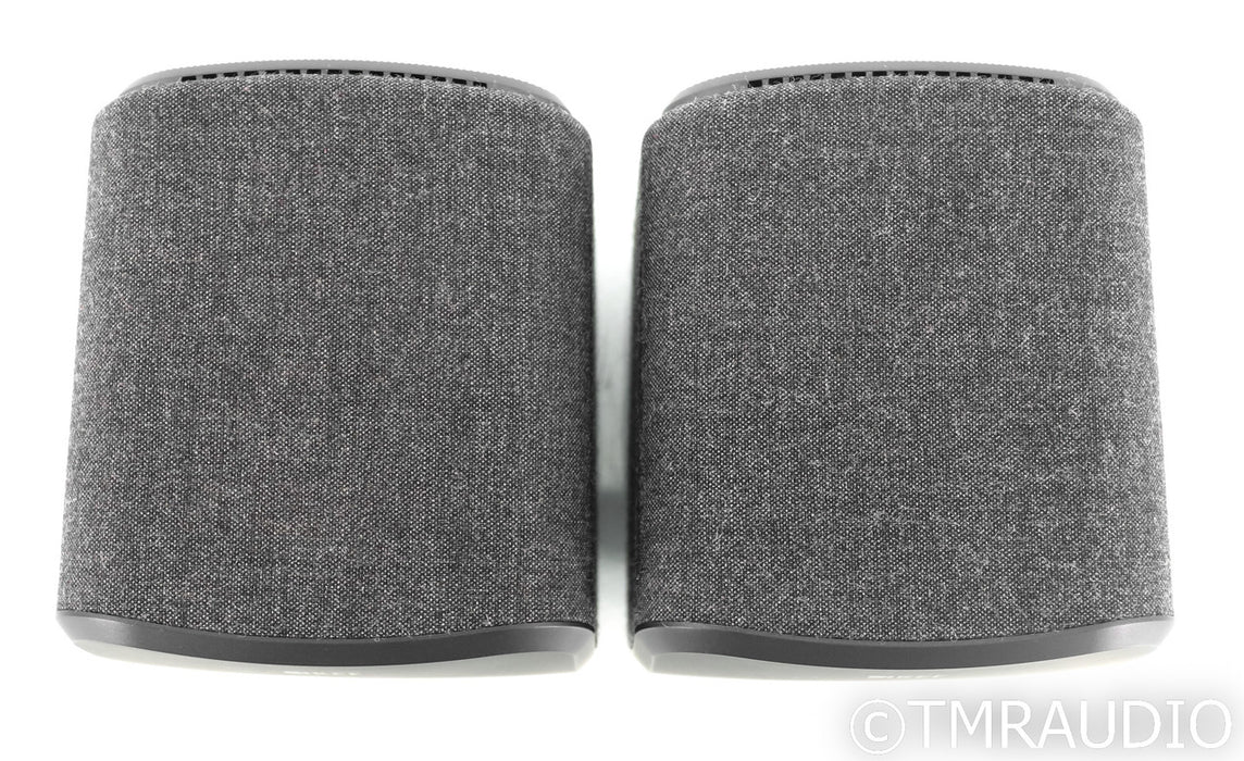 KEF LSX Wireless Powered Bookshelf Speakers; Black Pair; Bluetooth; Remote