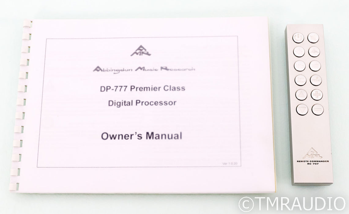 Abbingdon Music Research DP-777 Tube DAC; D/A Processor; DP777; Remote; Silver