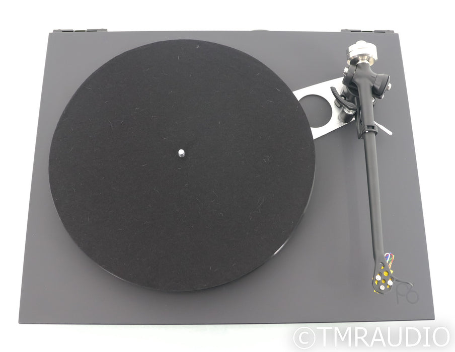 Rega Planar 6 Belt Drive Turntable; P6; Exact MM Cart; Black (Open Box)