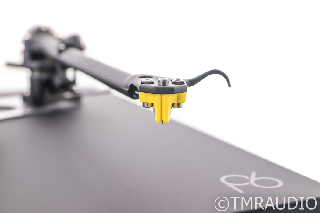 Rega Planar 6 Belt Drive Turntable; P6; Exact MM Cart; Black (Open Box)