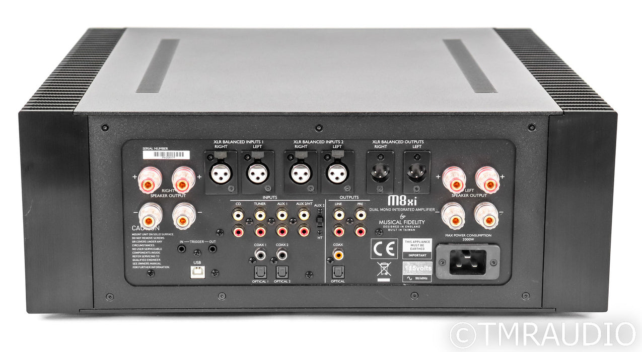 Musical Fidelity M8xi Stereo integrated Amplifier; M8-xi; Silver; Remote