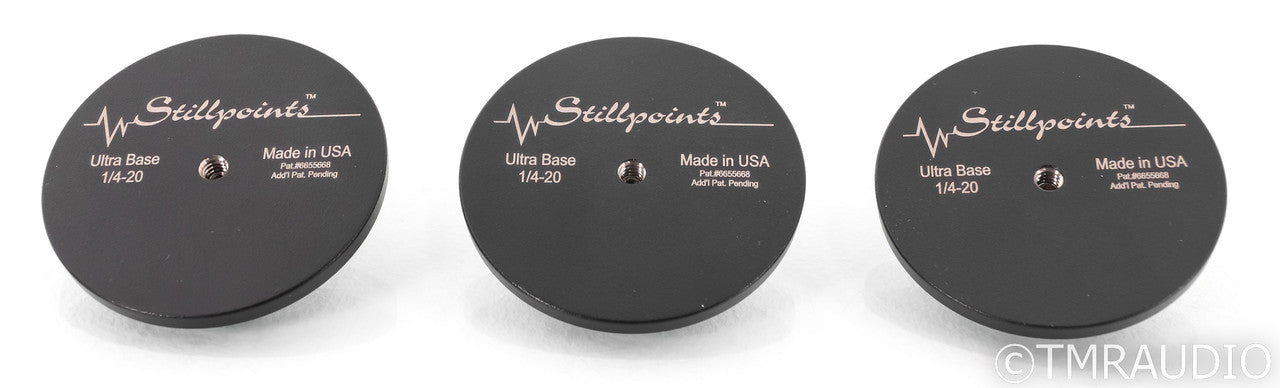 Stillpoints Ultra Base 1/4-20 Isolation Bases; Set of 3