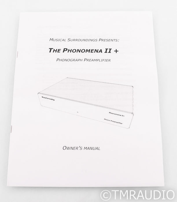 Musical Surroundings Phonomena II+ MM / MC Phono Stage; Silver (Open Box)