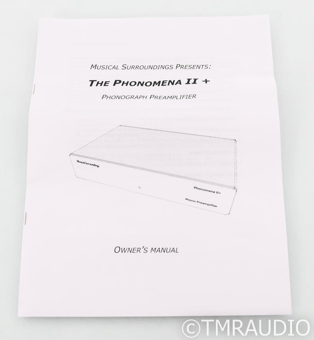 Musical Surroundings Phonomena II+ MM / MC Phono Stage; Black (Open Box)