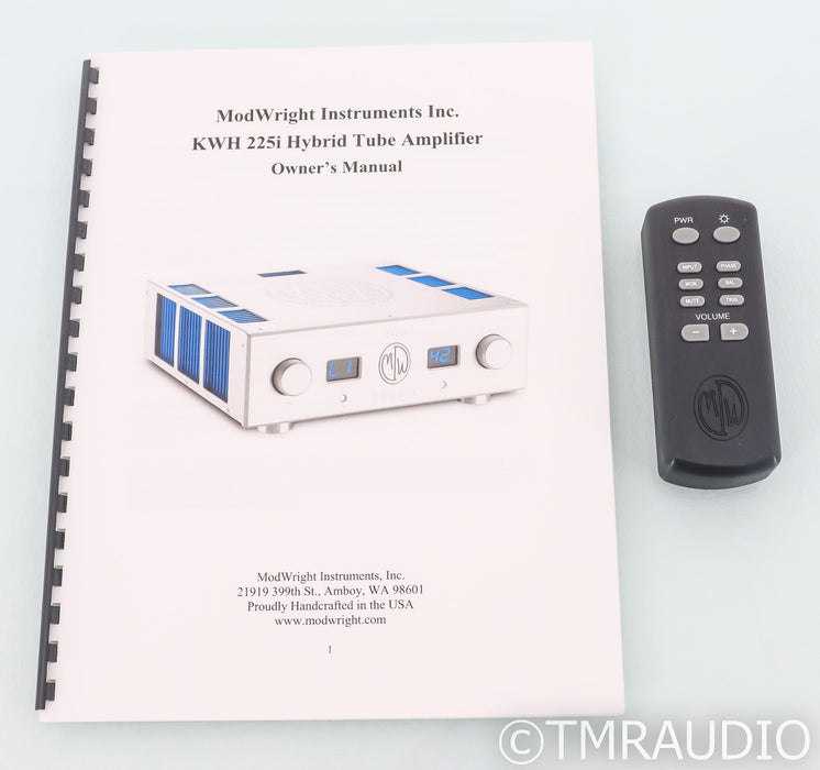 ModWright KWH 225i Tube Hybrid Integrated Amplifier; Remote; Black (Open Box)