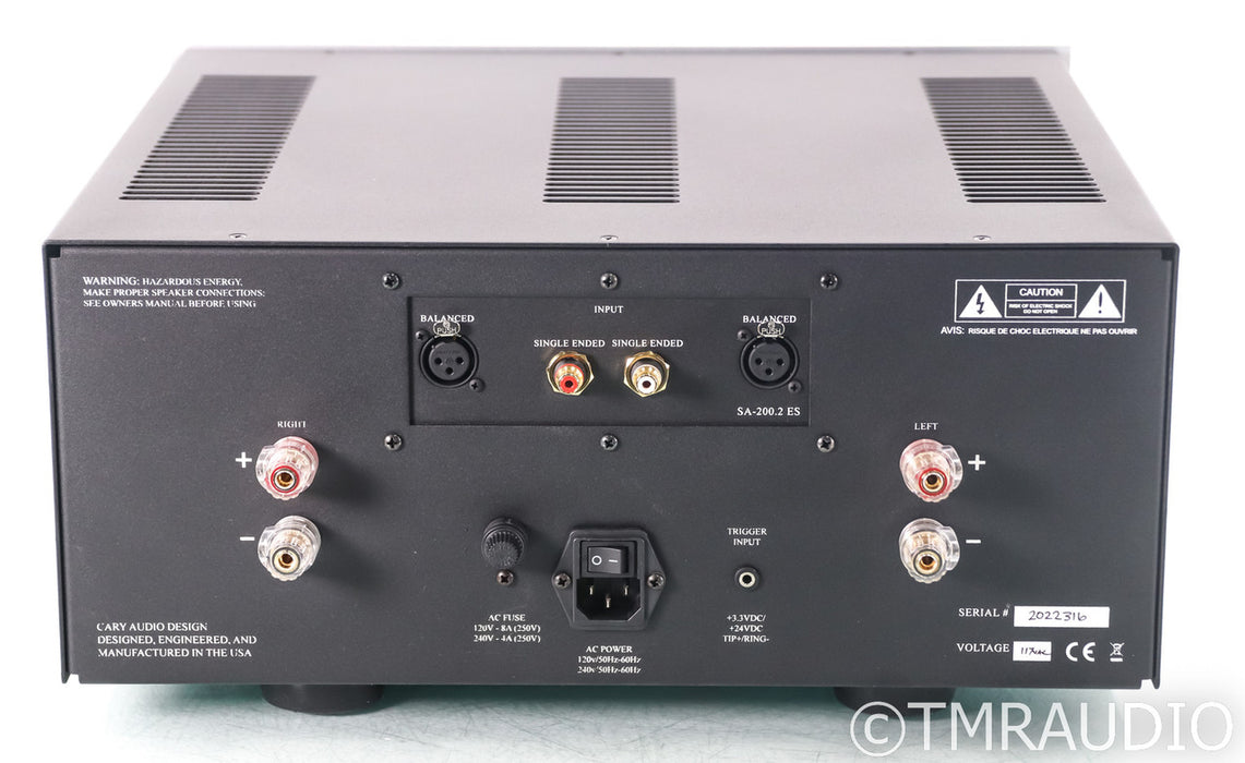 Cary Audio SA-200.2 ES Stereo Power Amplifier; SA200.2