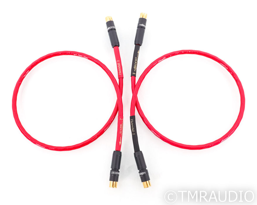 Nordost Heimdall 2 RCA Cables; 0.6m Red Pair Interconnects