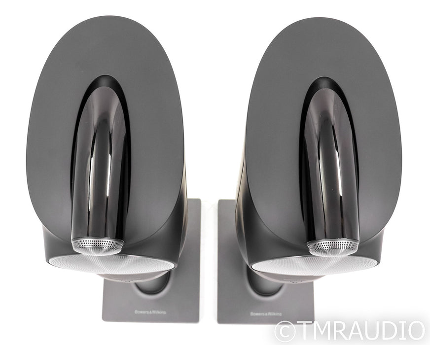 B&W Formation Duo Wireless Powered Bookshelf Speakers; Black Pair w/ Stands