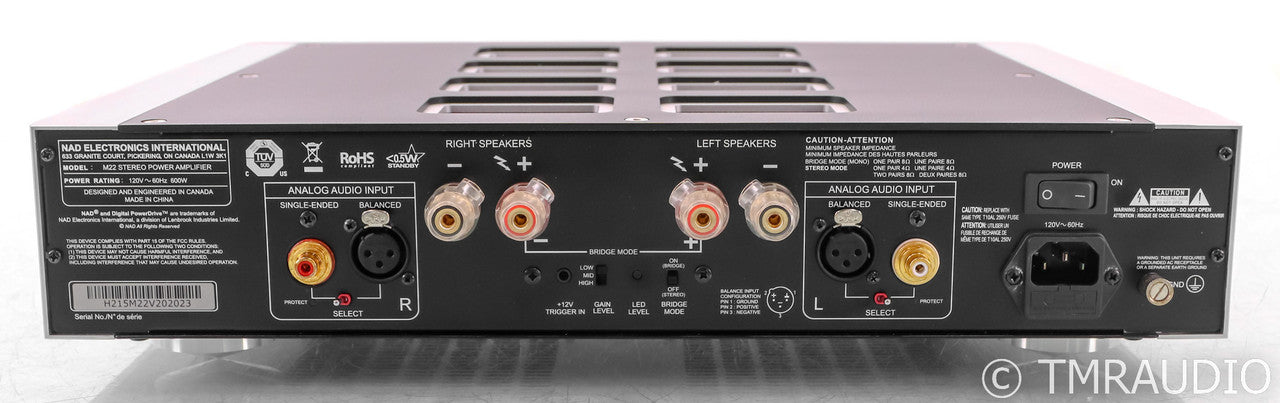 NAD Masters M22 v2 Stereo Power Amplifier; (Closeout)
