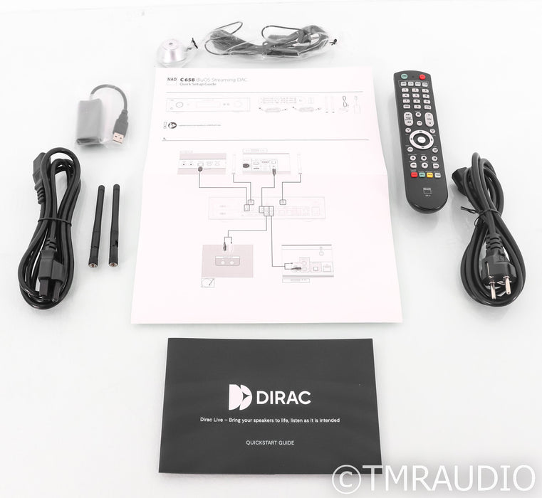 NAD C 658 BluOS Streaming DAC; Remote; MM Phono; (Open Box)