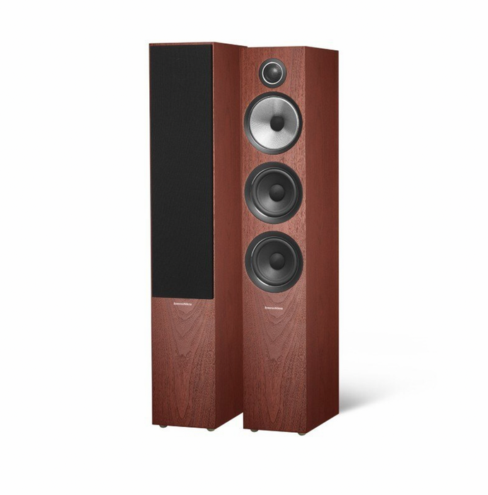 B&W 704 S2 Floorstanding Speakers; Rosenut Pair; Series 2 (New)