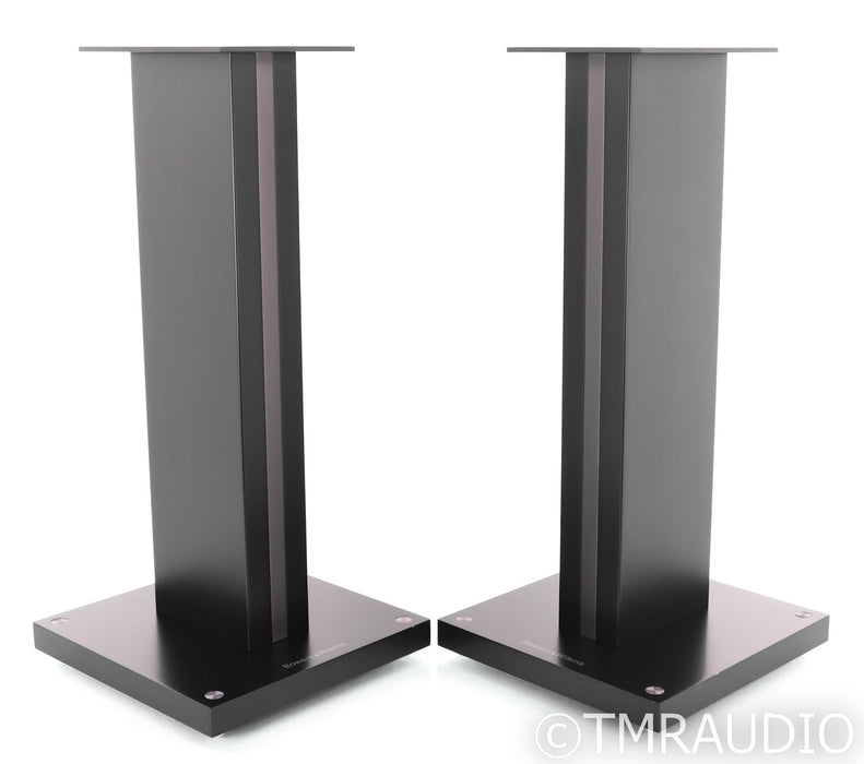 B&W FS-700 S2 Bookshelf Speaker Stands; Black