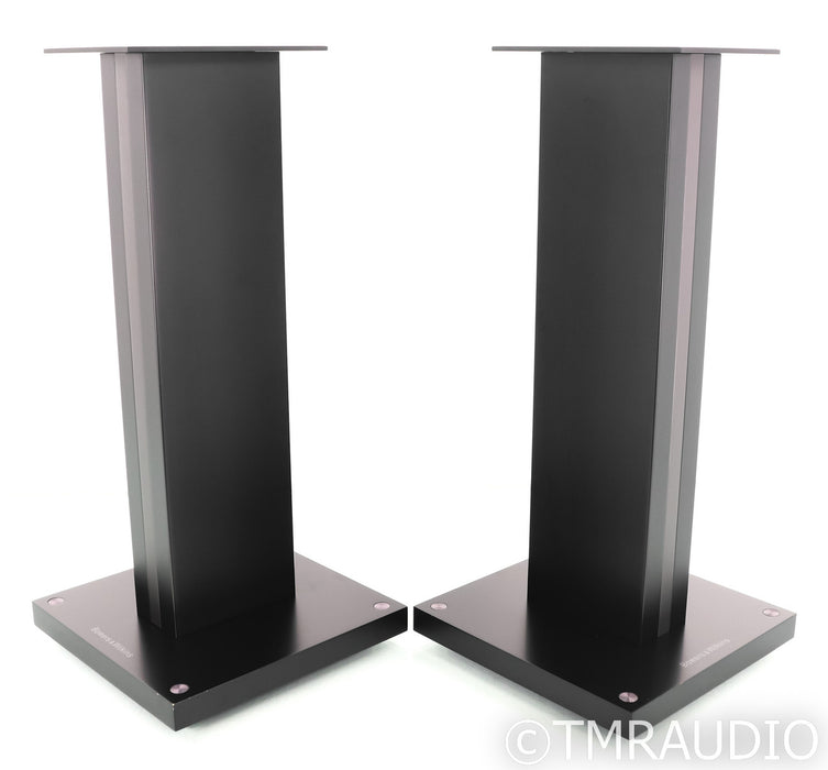 B&W FS-700 S2 Bookshelf Speaker Stands; Black