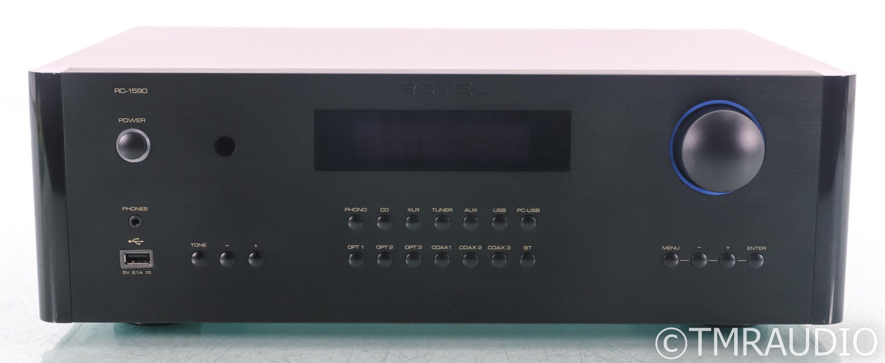 Rotel RC-1590 Stereo Preamplifier / DAC; Black; Remote; MM Phono