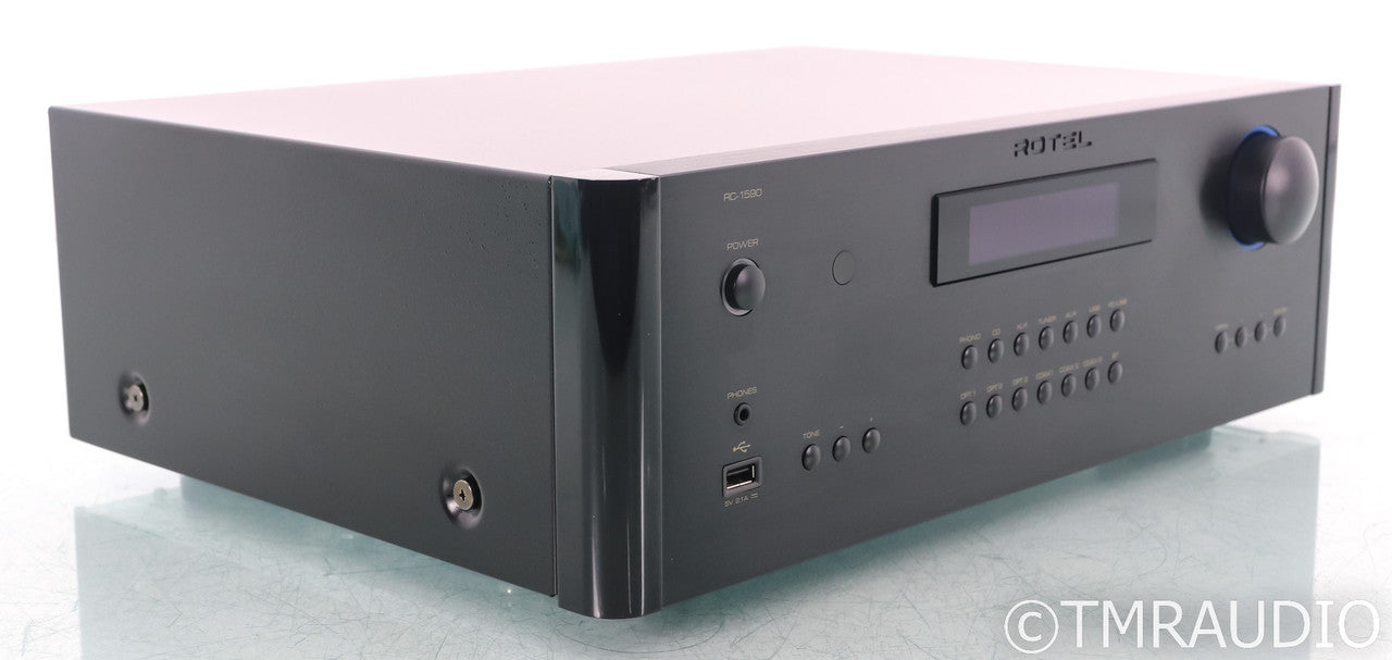 Rotel RC-1590 Stereo Preamplifier / DAC; Black; Remote; MM Phono
