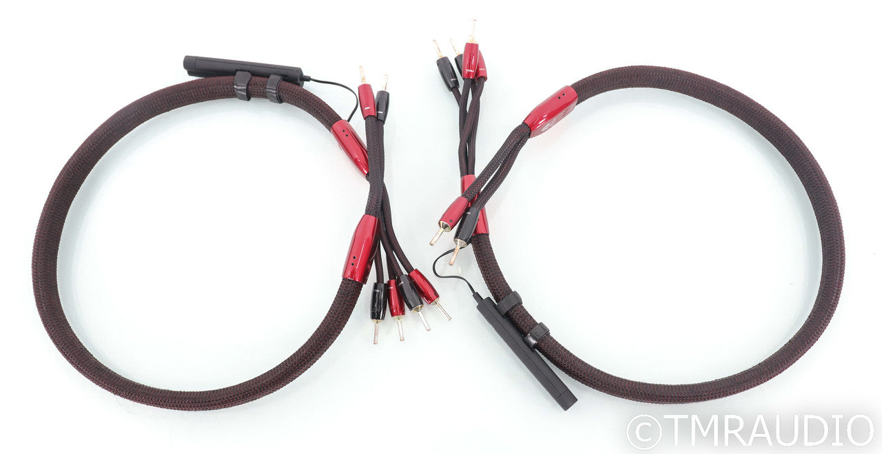AudioQuest Redwood Bi-Wire Speaker Cables; 1m Pair; 72v DBS