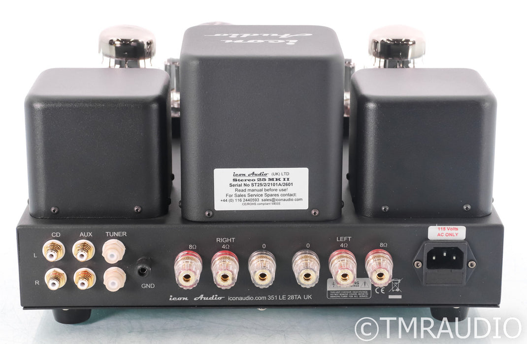 Icon Audio Stereo 25 MkII STereo Tube Integrated Amplifier; Black; Mk2