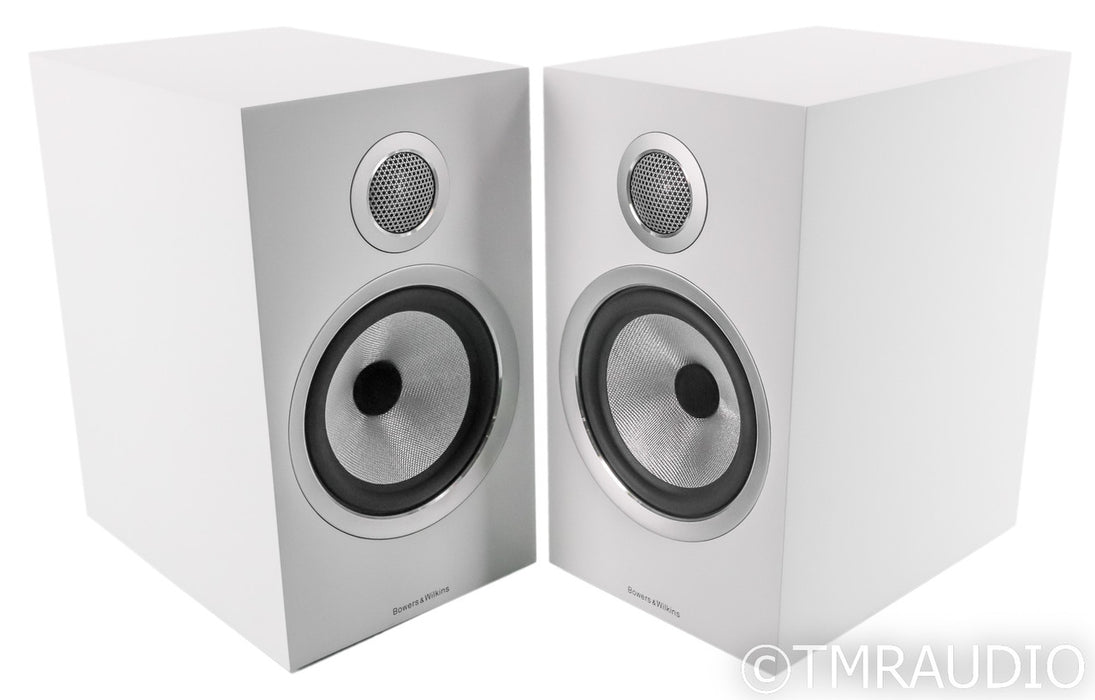 B&W 706 S2 Bookshelf Speakers; S-2; Satin White Pair