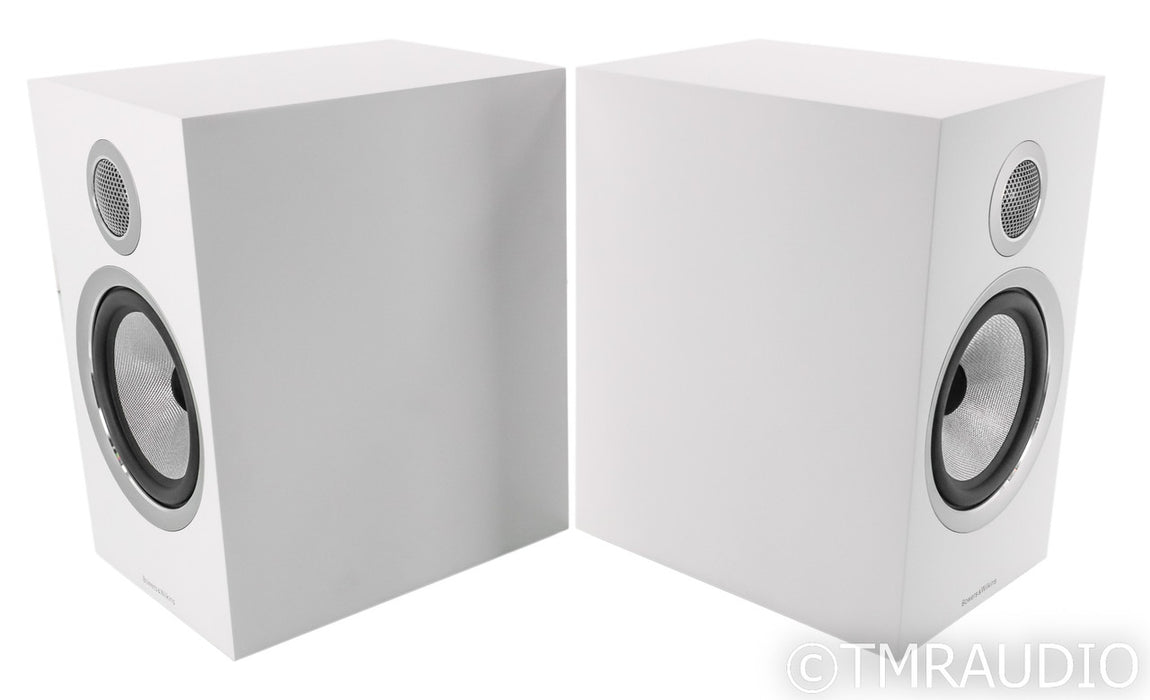 B&W 706 S2 Bookshelf Speakers; S-2; Satin White Pair