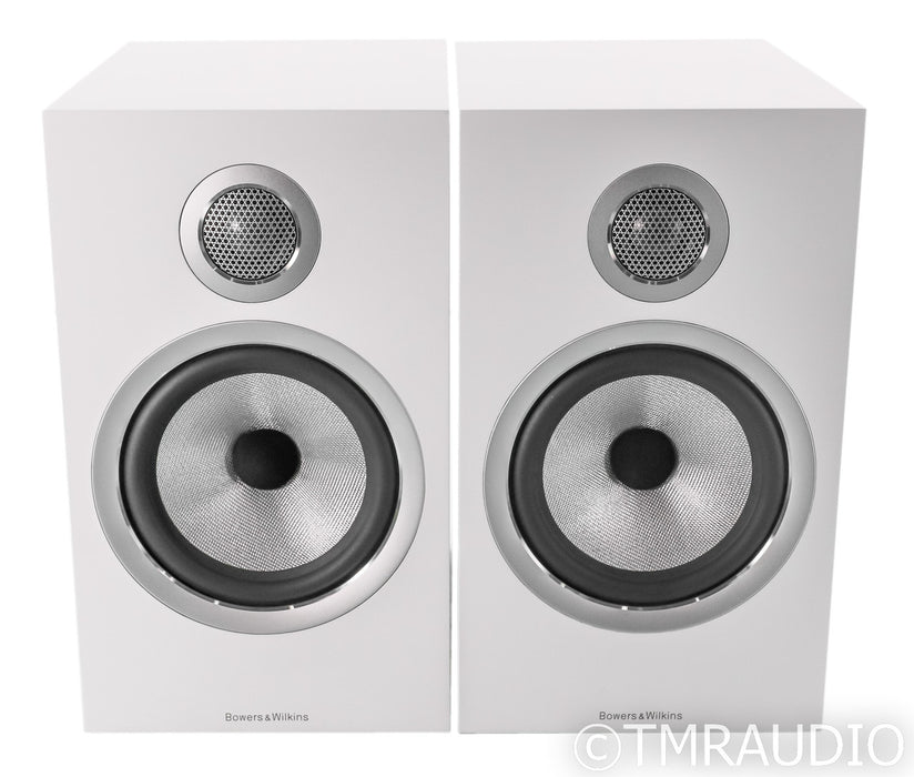 B&W 706 S2 Bookshelf Speakers; S-2; Satin White Pair