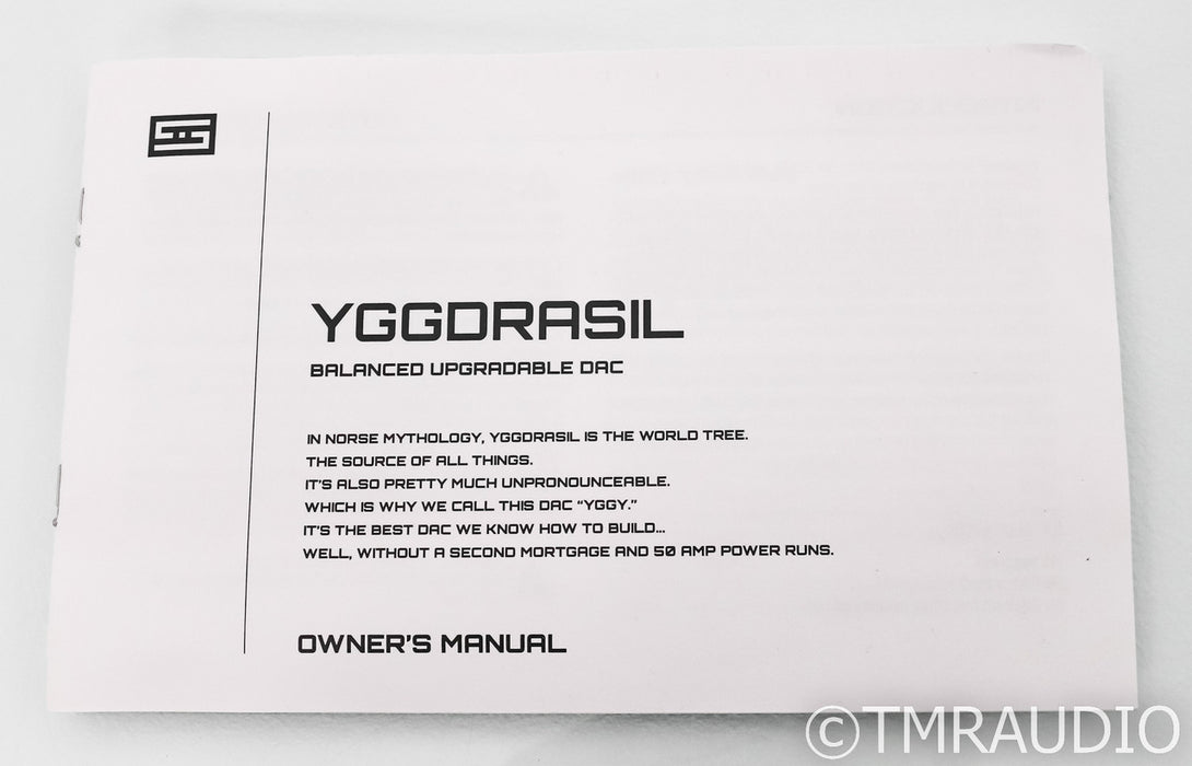 Schiit Audio Yggdrasil OG DAC; D/A Converter; USB