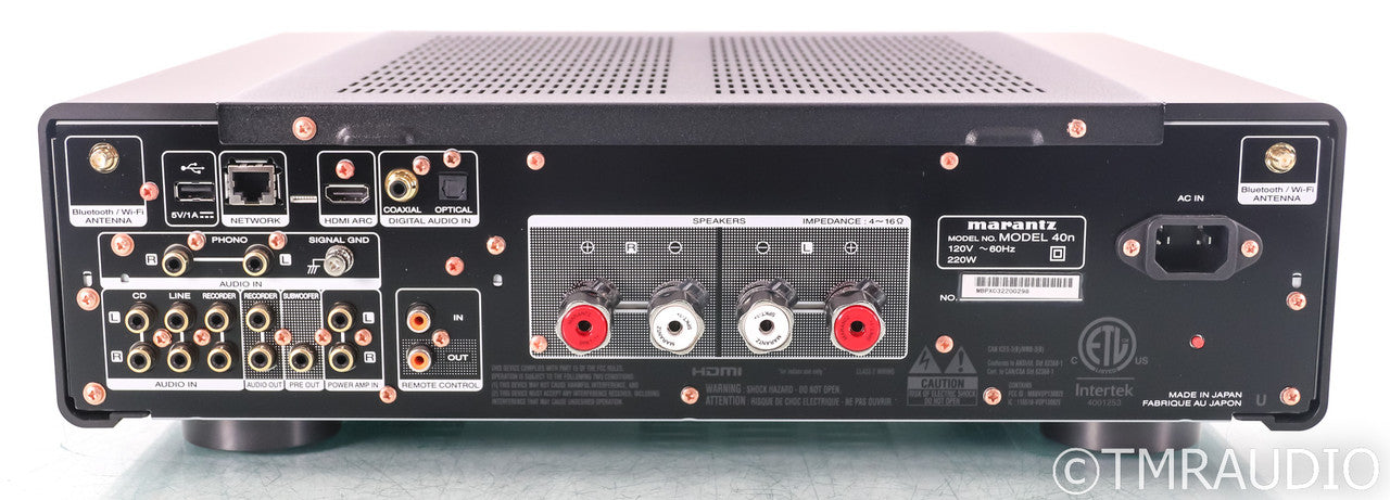 Marantz 40N Streaming Integrated Amplifier; Remote; MM Phono; Black; 40-N