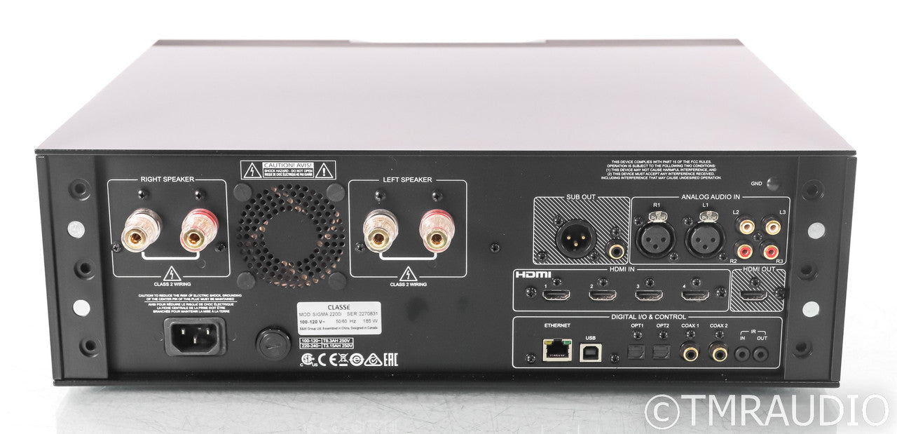 Classe Sigma 2200i Stereo Integrated Amplifier; 2200-i; Remote; Airplay