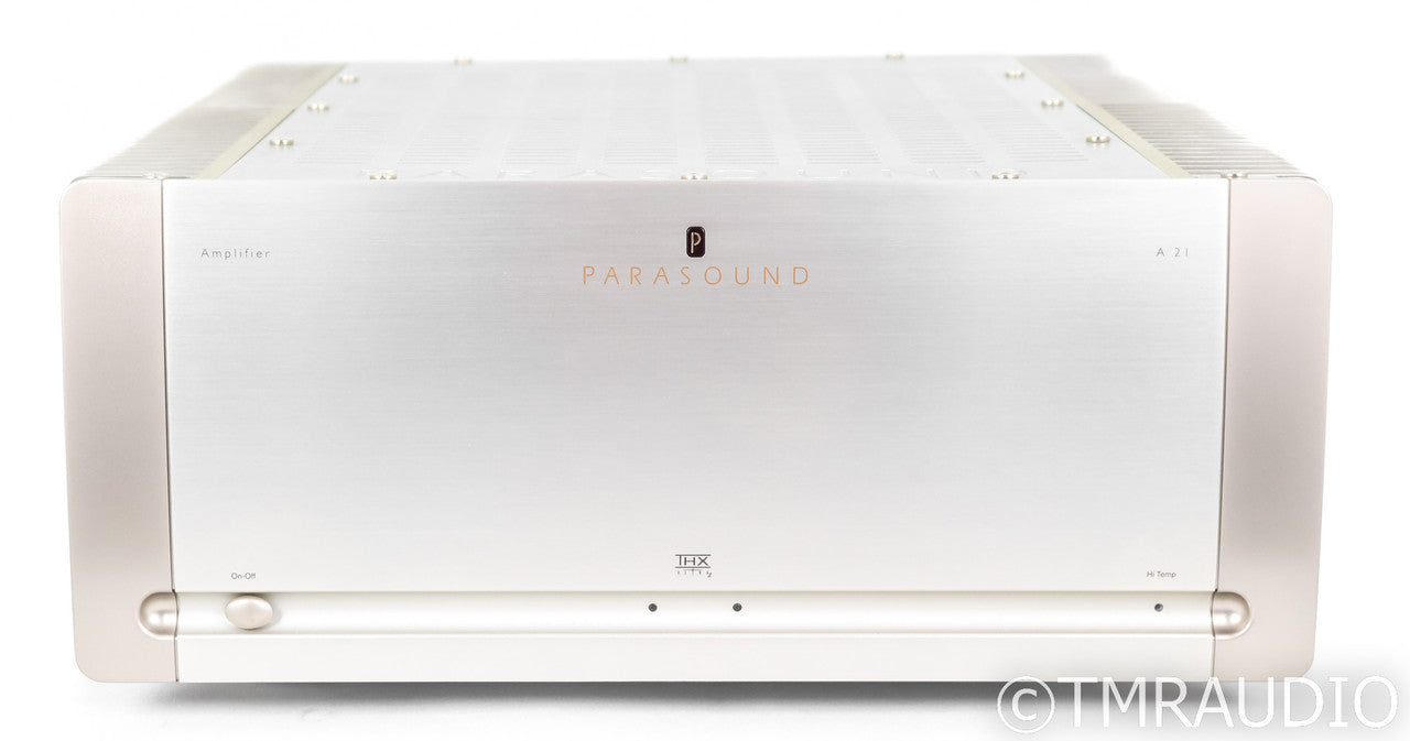 Parasound A21 Stereo Power Amplifier; A-21; Silver