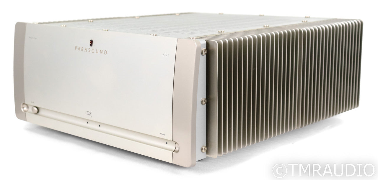 Parasound A21 Stereo Power Amplifier; A-21; Silver