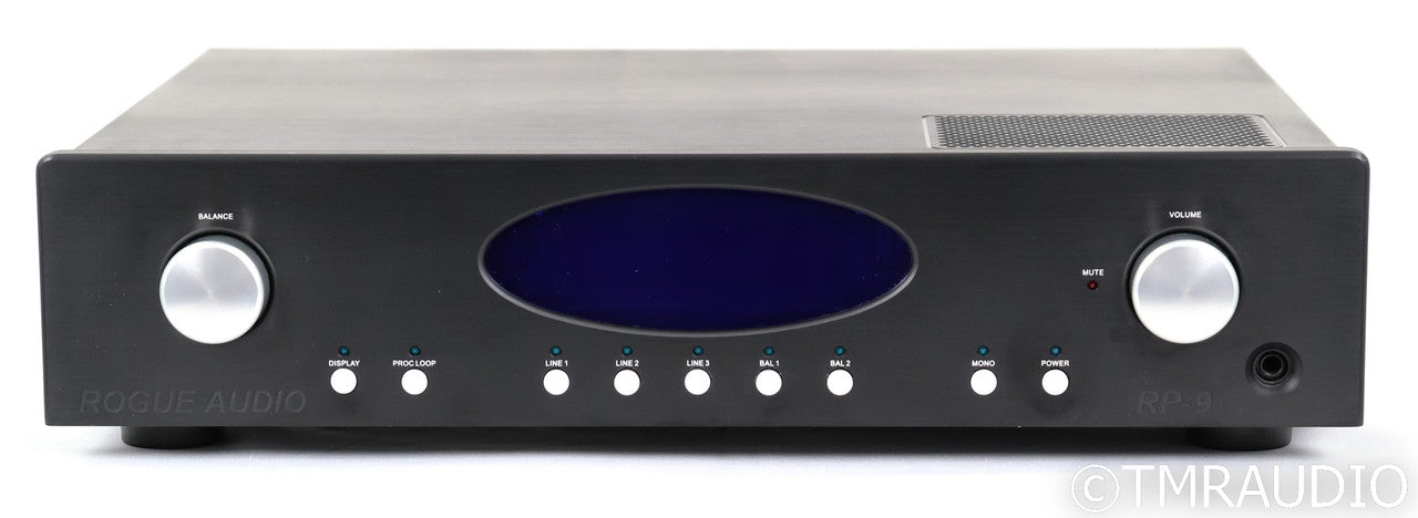 Rogue Audio RP-9 Stereo Tube Preamplifier; Remote; RP9; Black