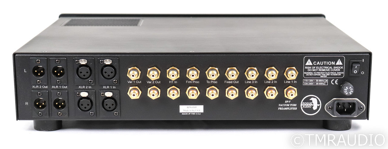 Rogue Audio RP-9 Stereo Tube Preamplifier; Remote; RP9; Black