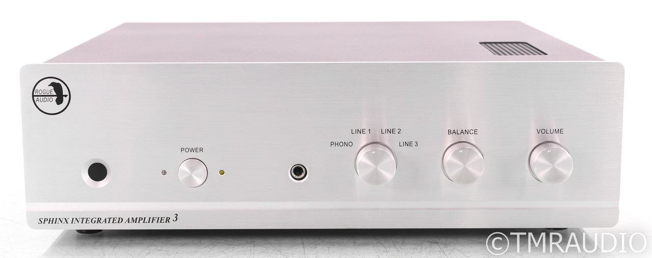 Rogue Audio Sphinx V3 Stereo Tube Hybrid Integrated Amplifier; Silver; Remote