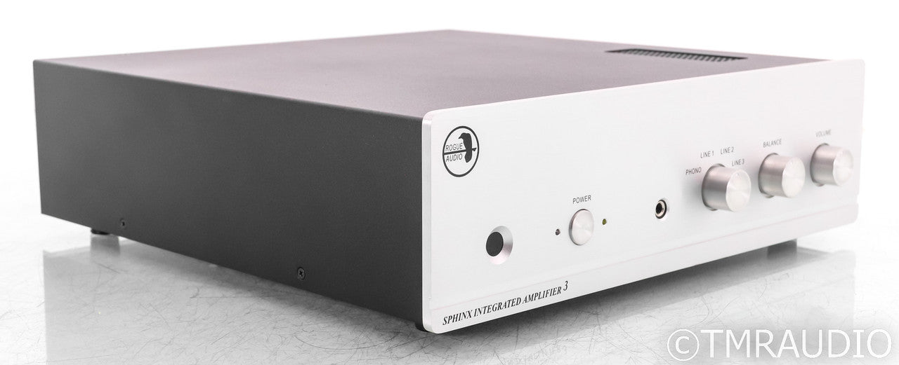 Rogue Audio Sphinx V3 Stereo Tube Hybrid Integrated Amplifier; Silver; Remote