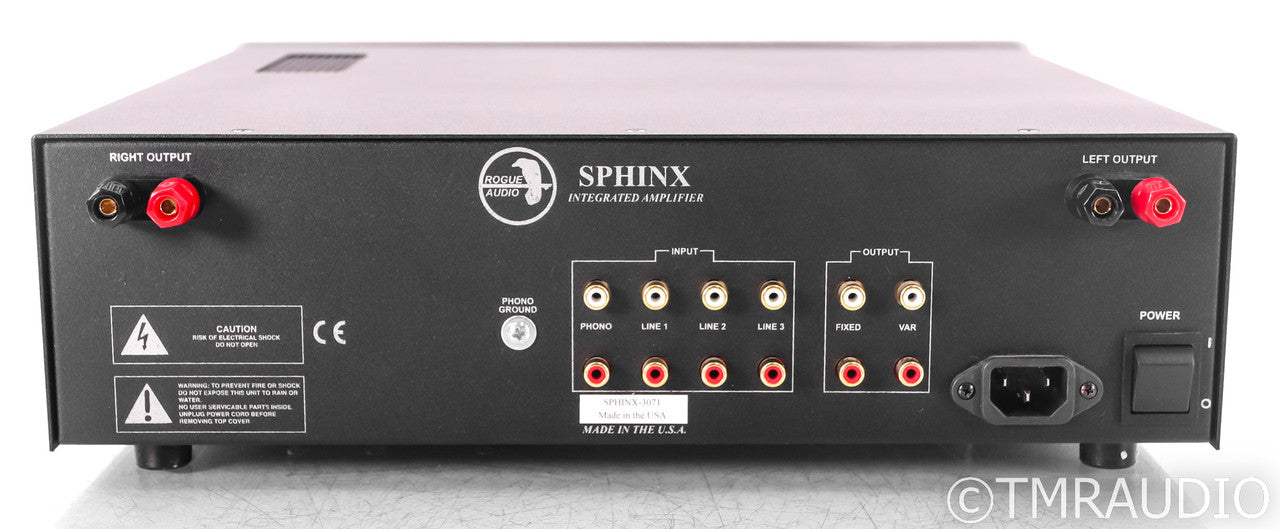Rogue Audio Sphinx V3 Stereo Tube Hybrid Integrated Amplifier; Silver; Remote