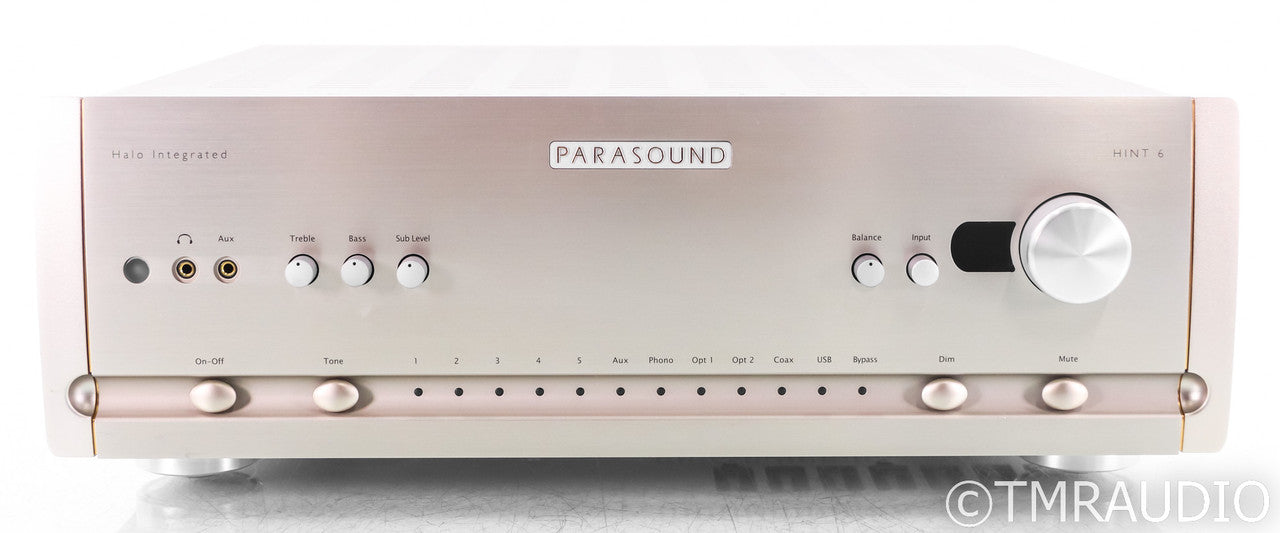 Parasound HINT 6 2.1 Channel Integrated Amplifier; Silver; Remote