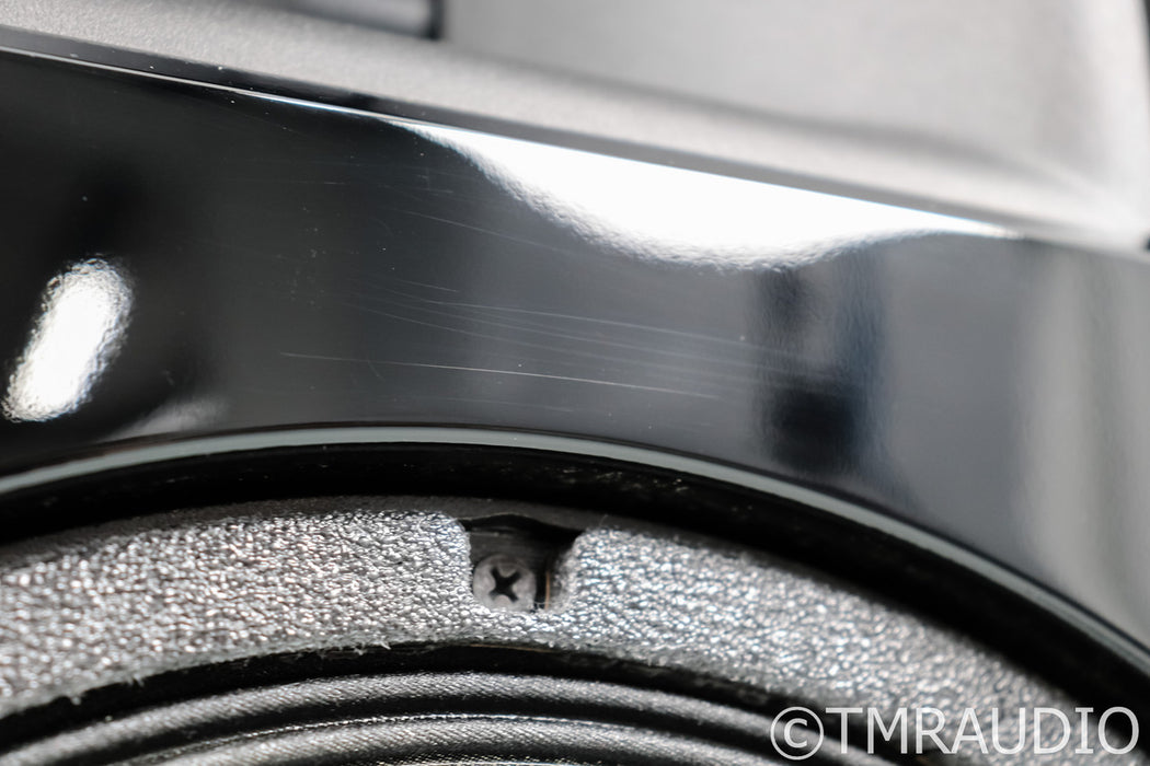 Spatial Audio X5 Premium Powered Open Baffle Speakers; Gloss Black Pair