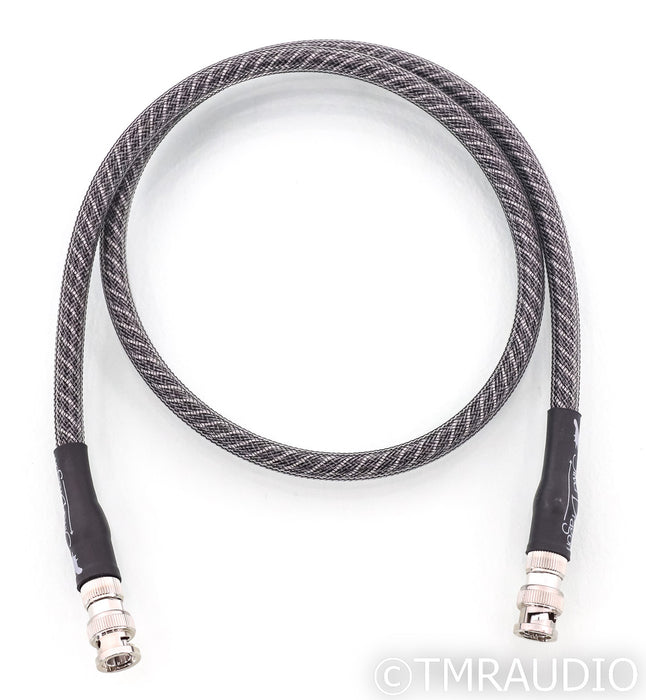 Moon Audio Silver Dragon BNC Digital Coaxial Cable; Single 1m Interconnect