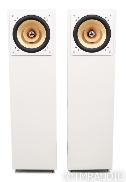 Cube Audio Nenuphar Floorstanding Speakers; Eggshell Pair